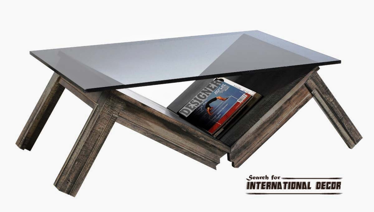 unique coffee table, modern and contemporary coffee table