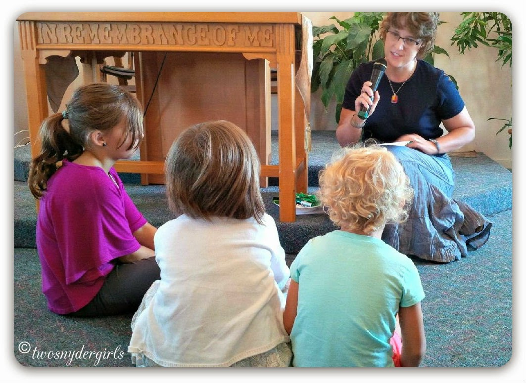 Children involved in worship