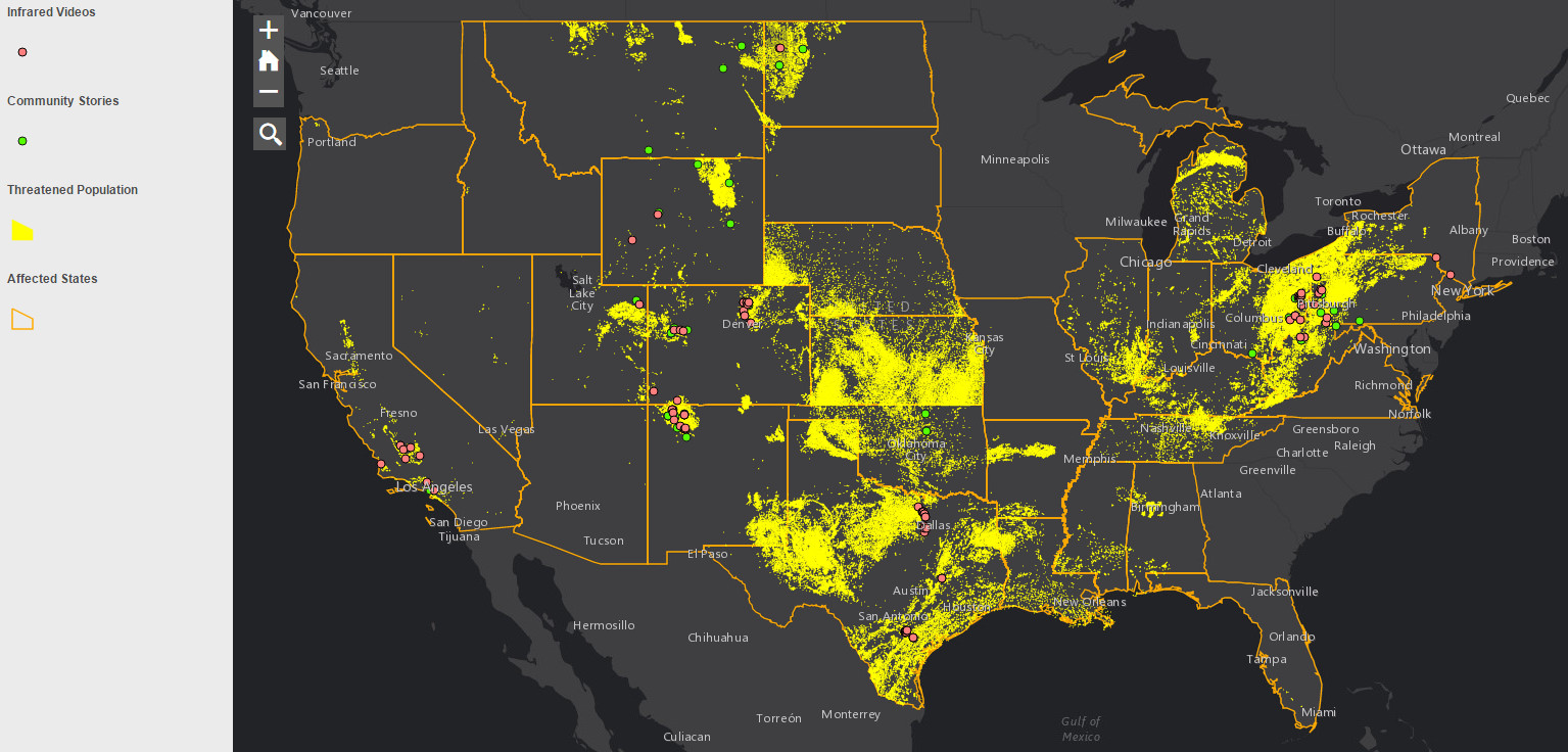 Oil and Gas threat map