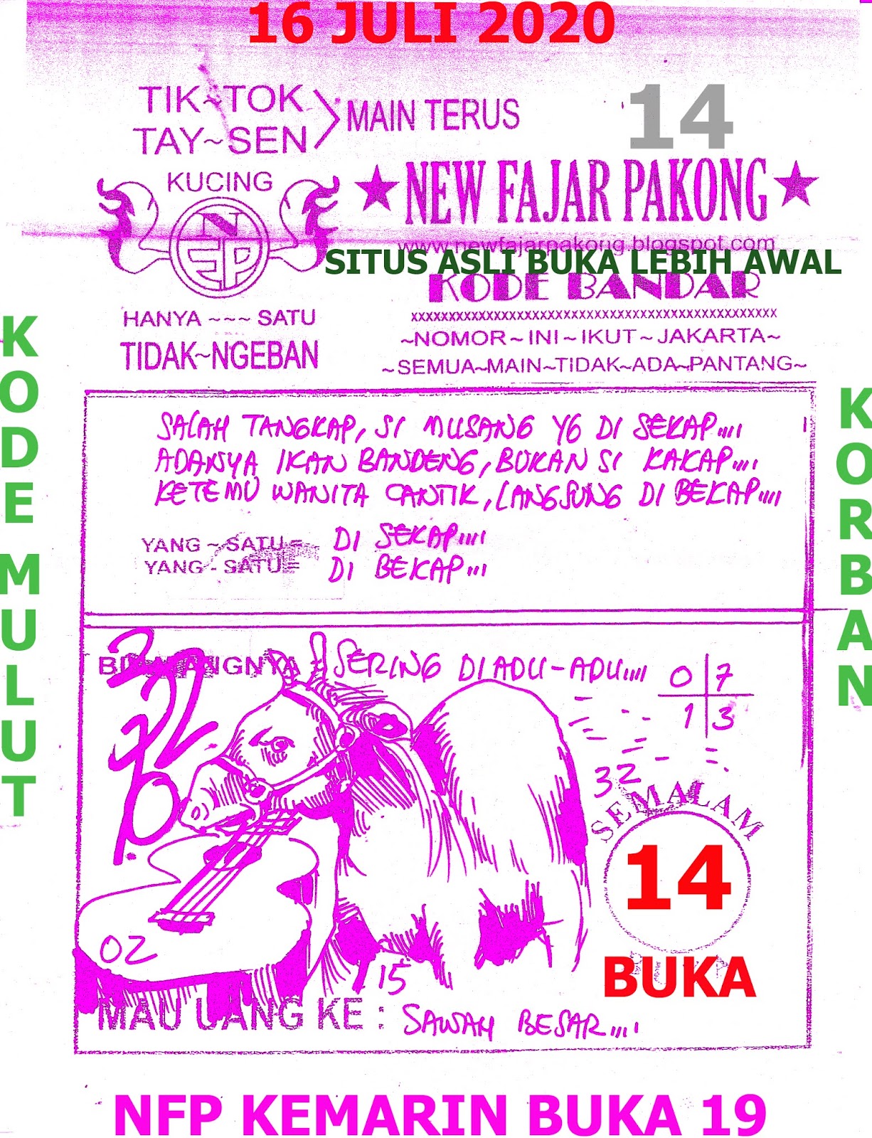 Prediksi Syair Hk 16 Juli 2020 Keraton4d