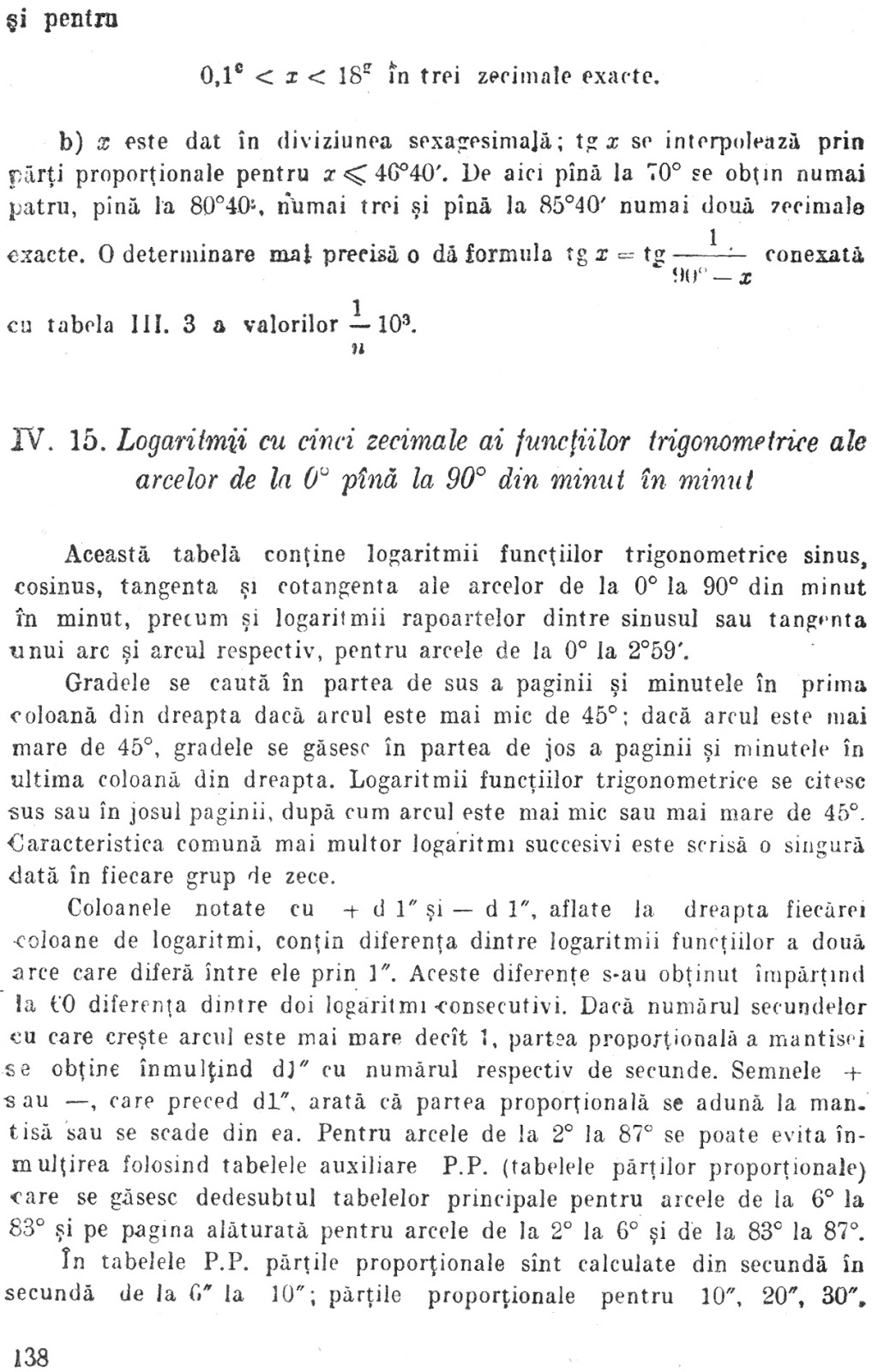 tabele matematice uzuale online Trigonometrie, transformarea gradelor