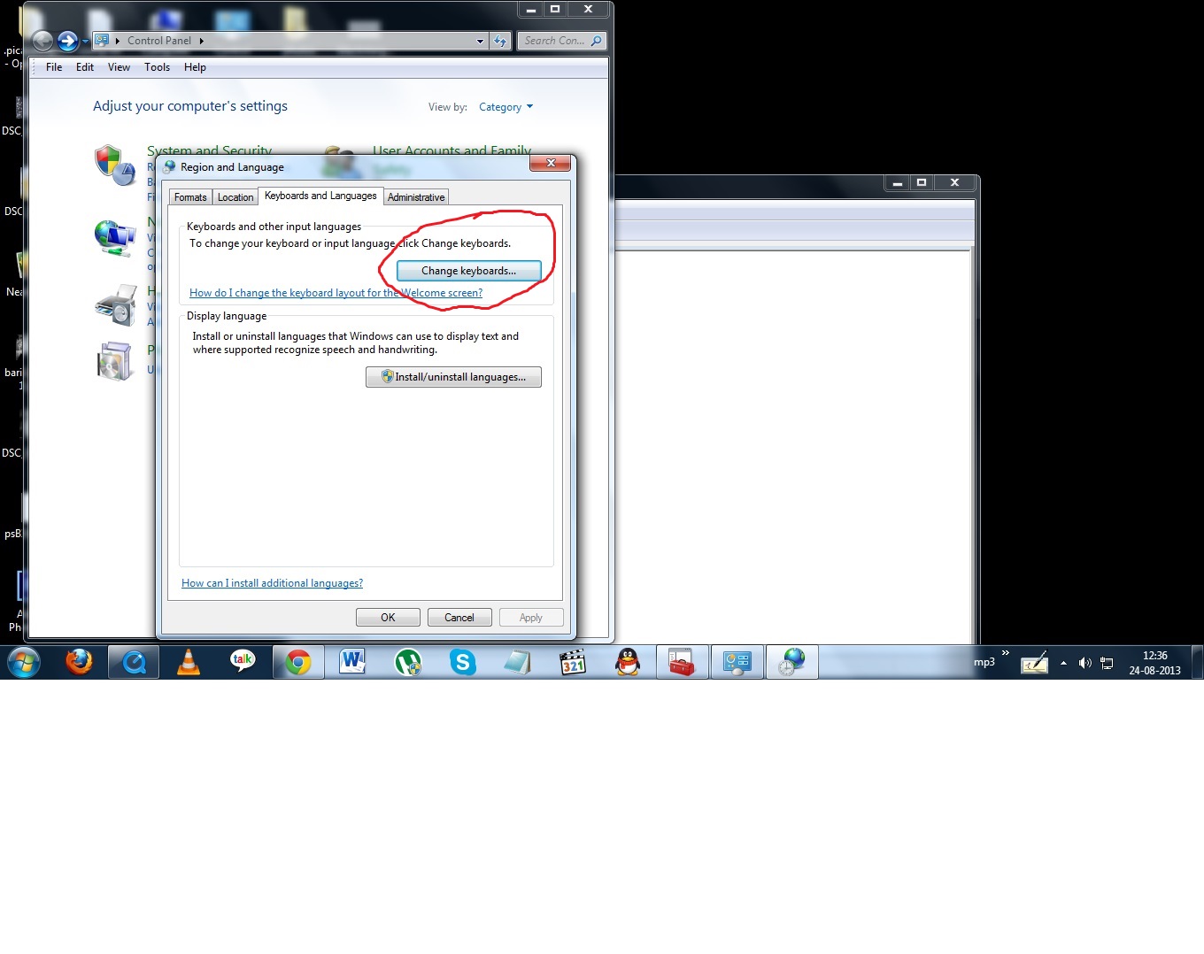 Logitech keyboard layout problem