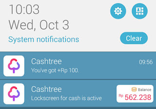 Notif cashtree Notif cashtree