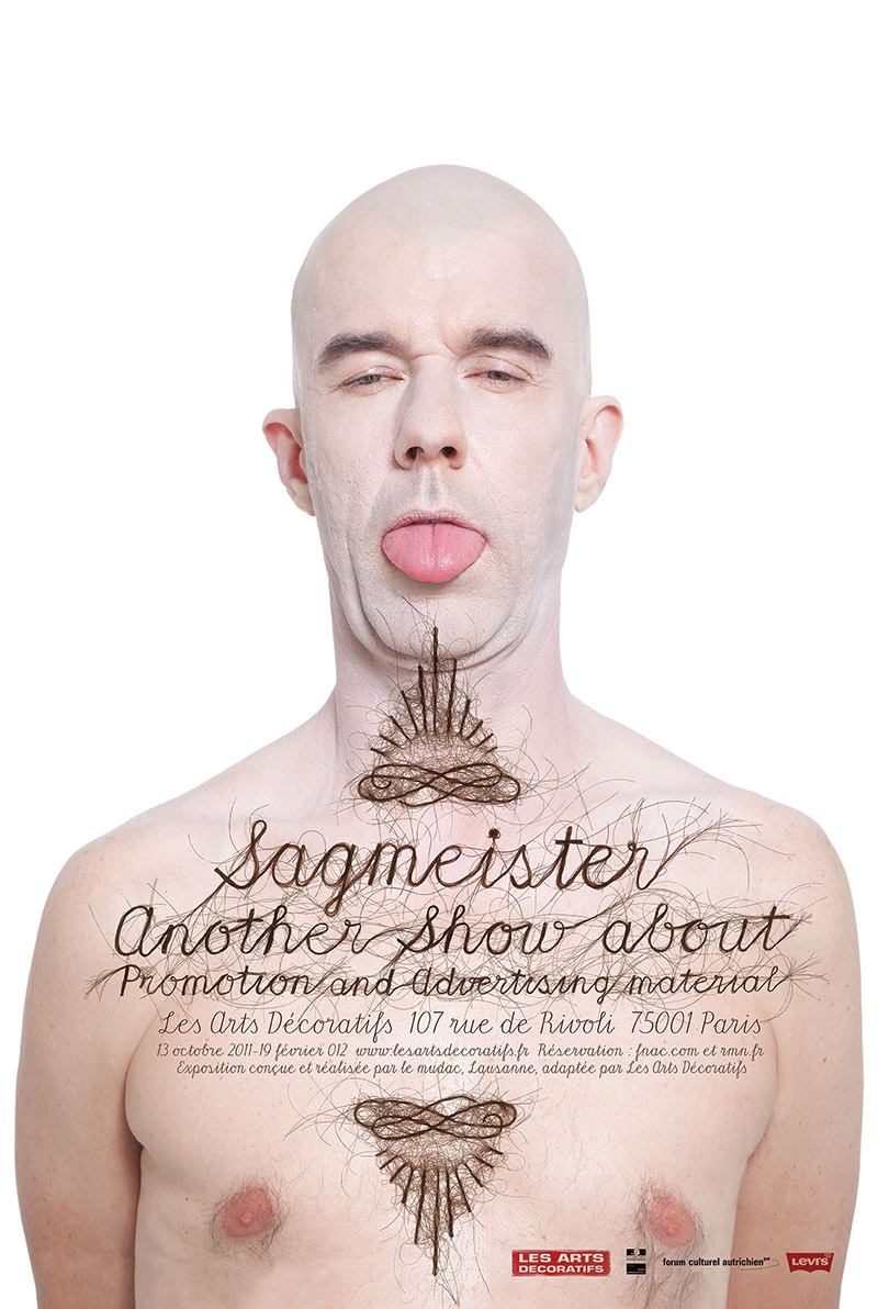 Stefan Sagmeister Hair Typography