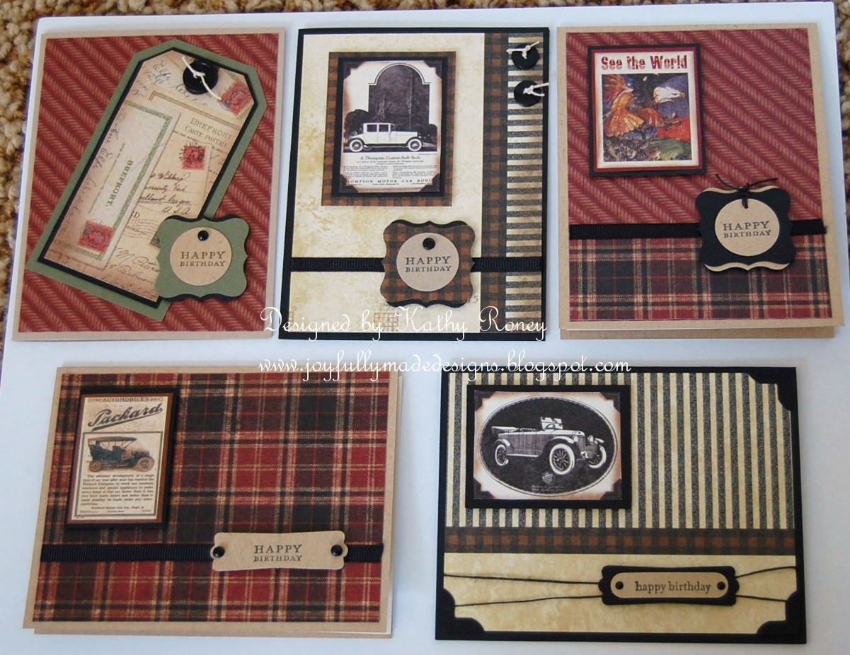 Joyfully Made Designs Masculine Card Challenge