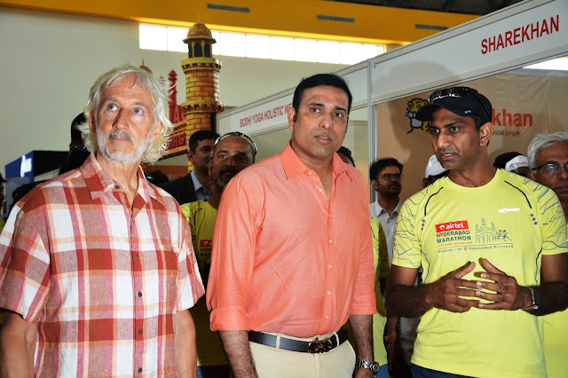 VVS Laxman inaugurates Airtel Hyderabad Marathon Expo & SportEX India VVS Laxman inaugurates Airtel Hyderabad Marathon Expo & SportEX India