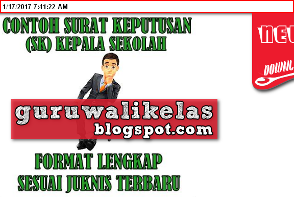 Contoh Surat Keputusan (SK) Kepala Sekolah Format Lengkap New Update