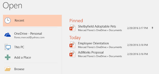 Learn Powerpoint 2016: 3. Creating and Opening Presentations