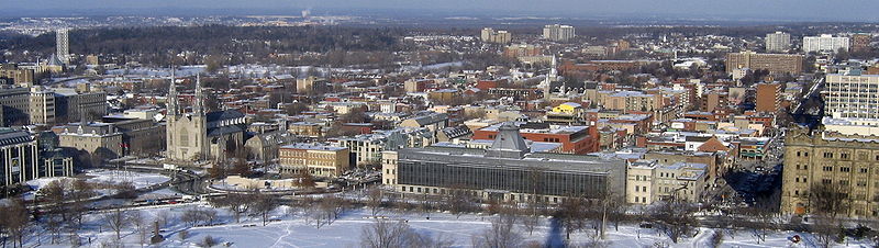 Arial view from the west to the east.