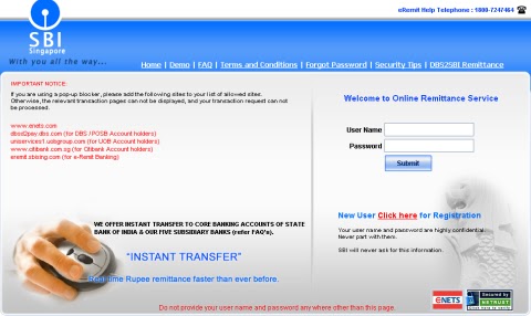 online sbi net banking registration form