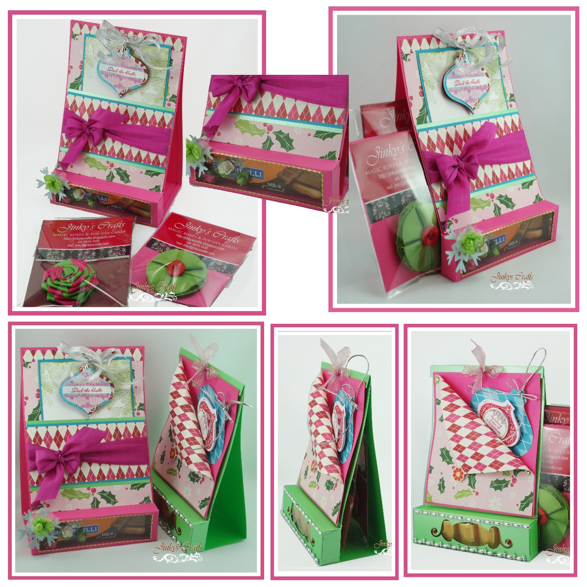 for day 6 it is a christmas treat bag a treat box and christmas card ...