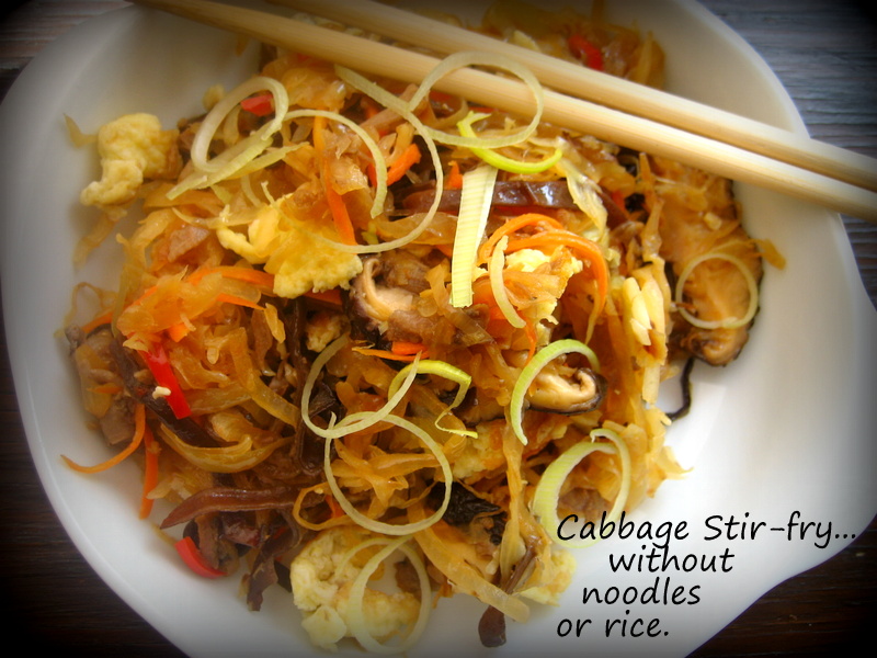 Home Cooking In Montana Asian Style Cabbage Stirfry(without noodles