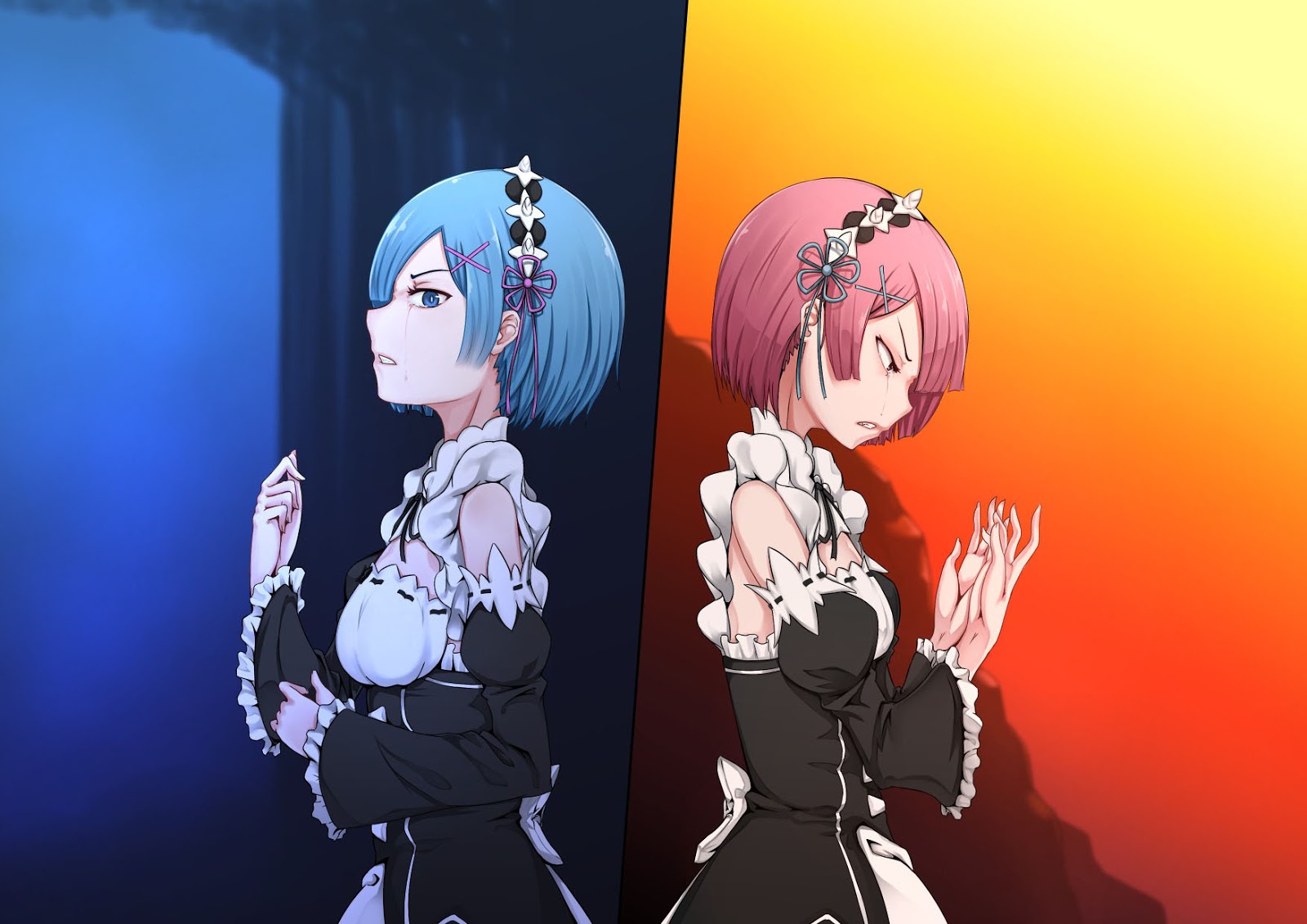 Ram And Rem From Re Zero Kara Hajimeru Isekai Seikatsu Pikamoe