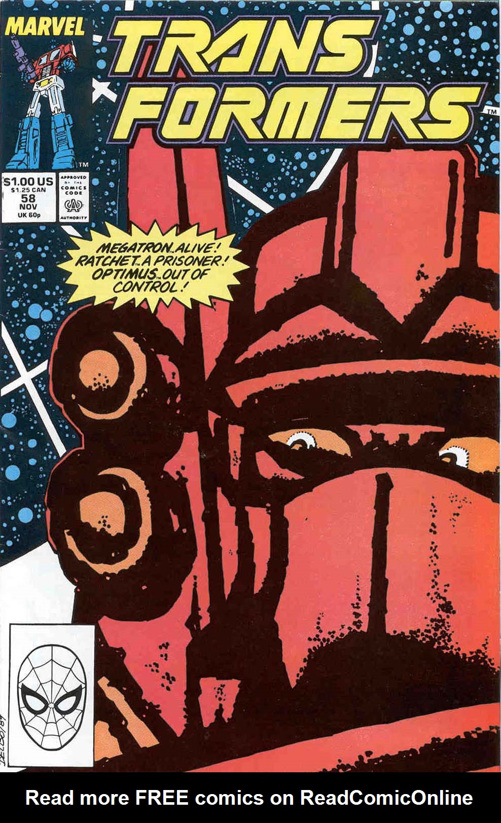 Read online The Transformers (1984) comic -  Issue #58 - 1