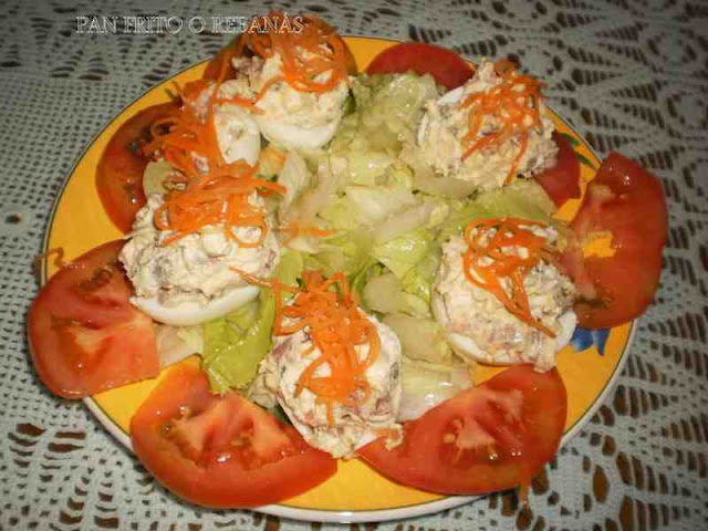  HUEVOS RELLENOS DE JAMÓN 