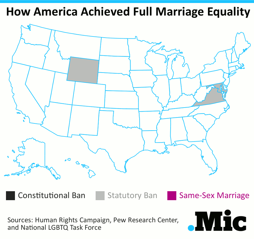 How America Achieved Full Marriage Equality Vivid Maps