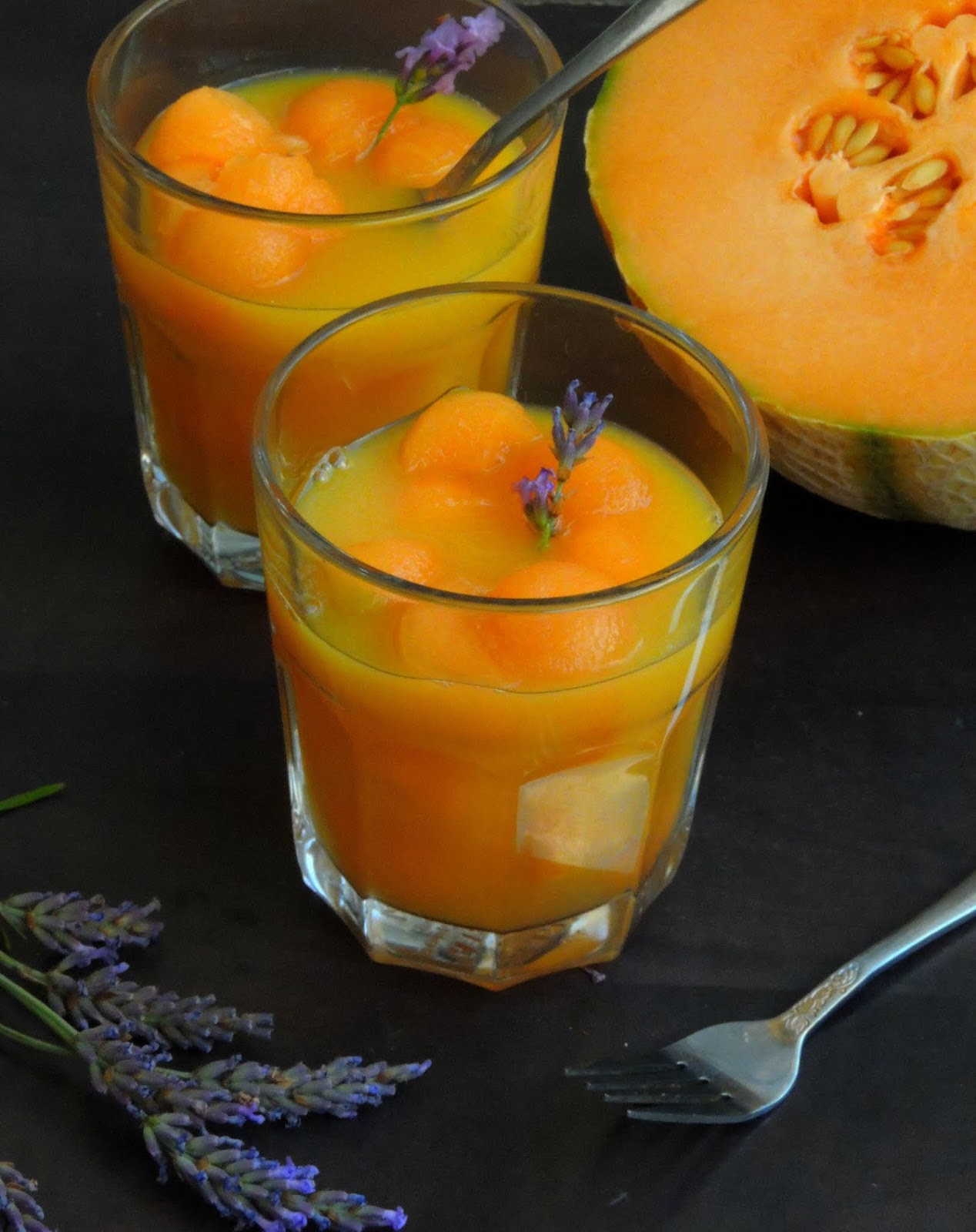 Melon Balls in OrangeLavender Syrup Cook N Click