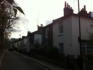 Looking south along Bridstow Place, London W11