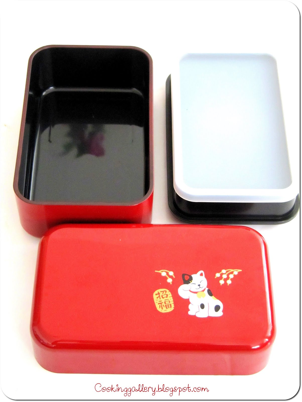Tierra Zen 526726 Boite à Bento Maneki Neko Plastique Blanc 10 x 13,0 x 13 cm