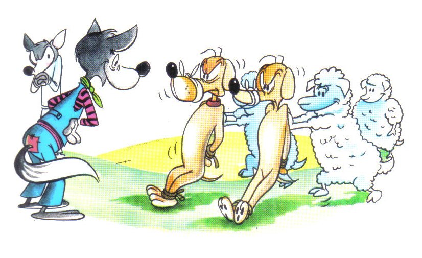 El Lobo Y El Perro Flaco Los Lobos y los Corderos
