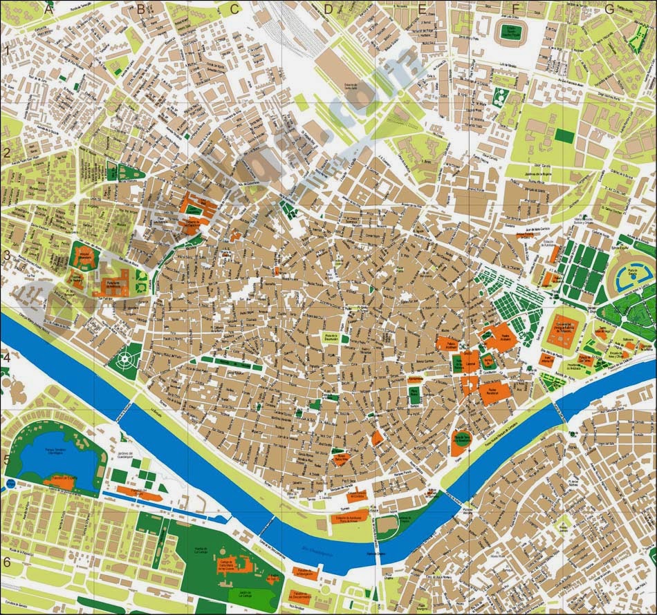 Callejero de Sevilla | Plano y mapa. Tráfico en directo