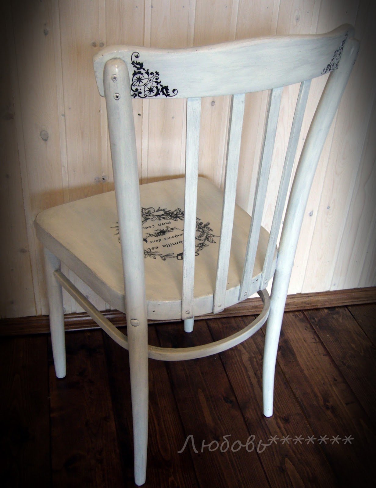 стул в стиле прованс своими руками