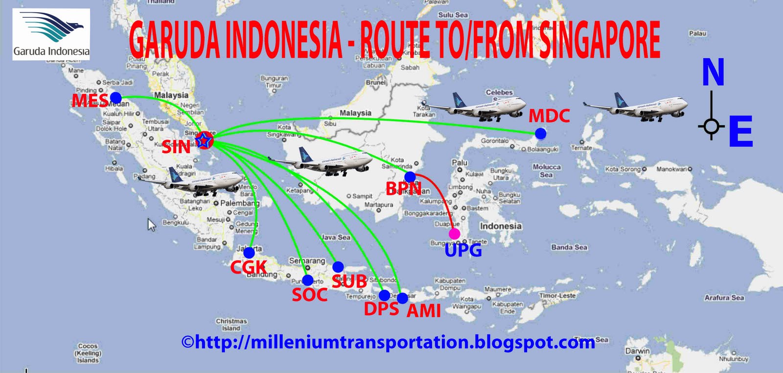 Airports In Indonesia Map