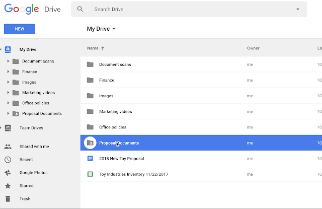Recherche dans Google Drive