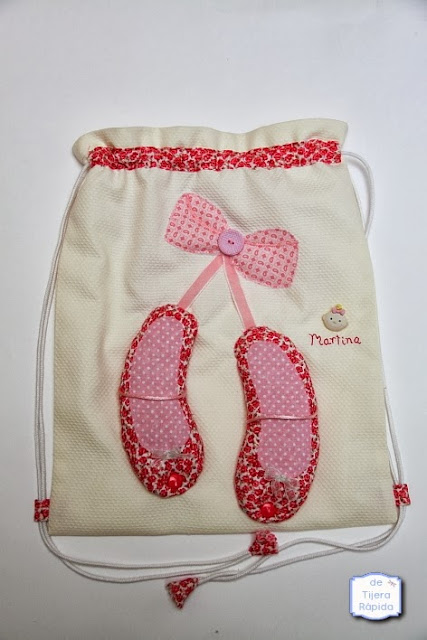 mochila guarderia ballet