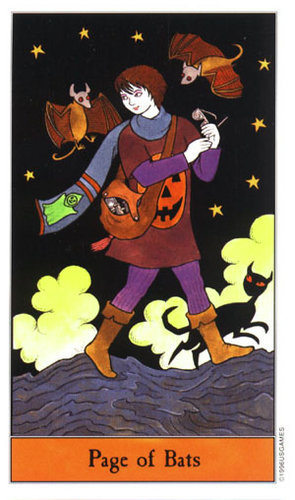 Tarot Halloween: Sota de Murciélagos