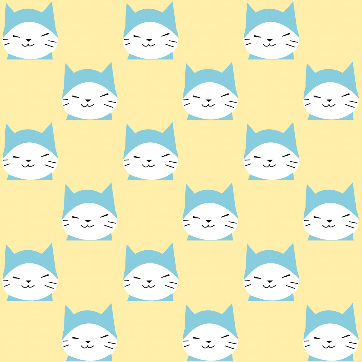 Free digital kawaii cat scrapbooking paper - ausdruckbares