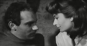 Carrà opposite Gian Maria Volontè in the 1963 film  Il terrorista, directed by Gianfranco De Bosio