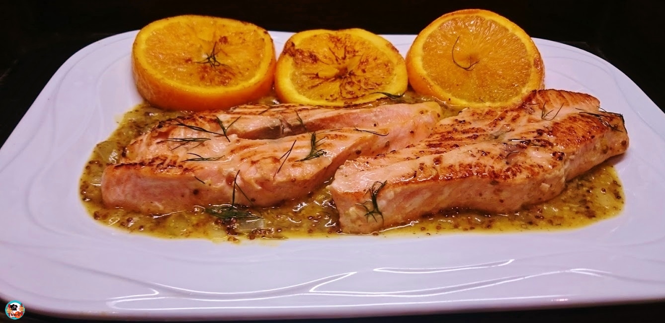 Salmón a la naranja ¡Huele Bien!