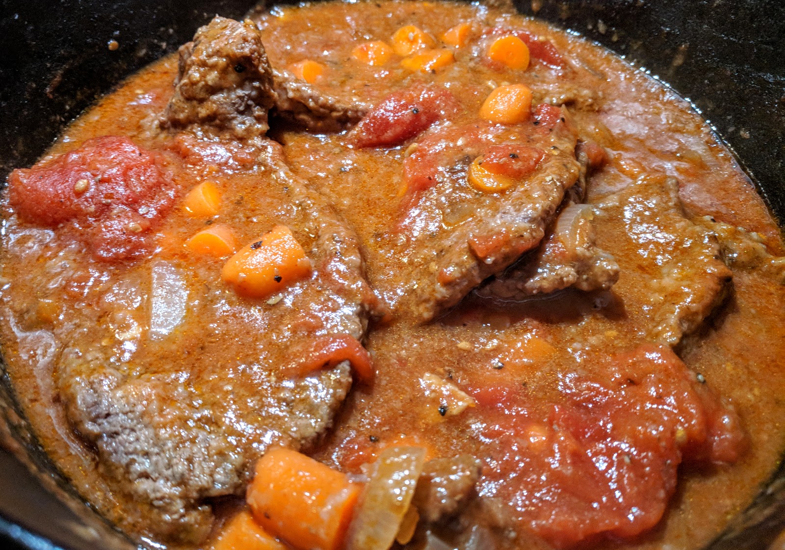 Homestead on the Hill MtnChic828 Swiss Steak Tender Hearty Recipe