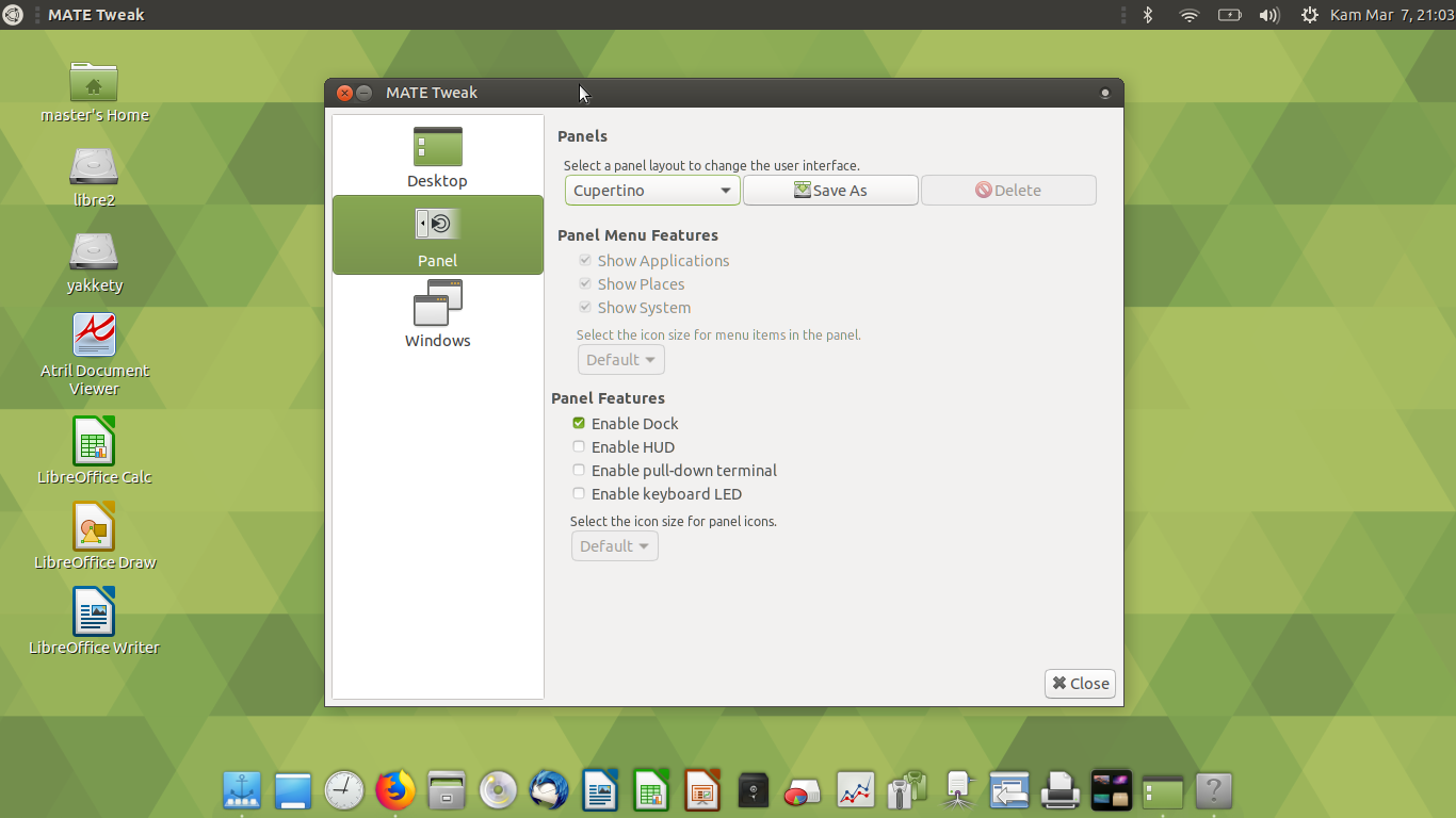 MATE Desktop + Yosemite Theme Pack
