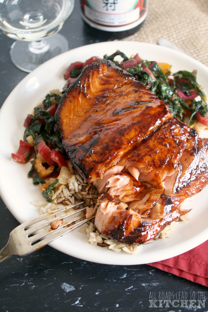 Salmon-Honey Teriyaki - All Roads Lead to the Kitchen