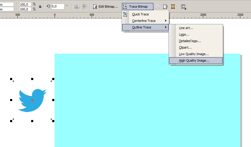 Cara Membuat Efek Bayangan Panjang di Coreldraw Warung