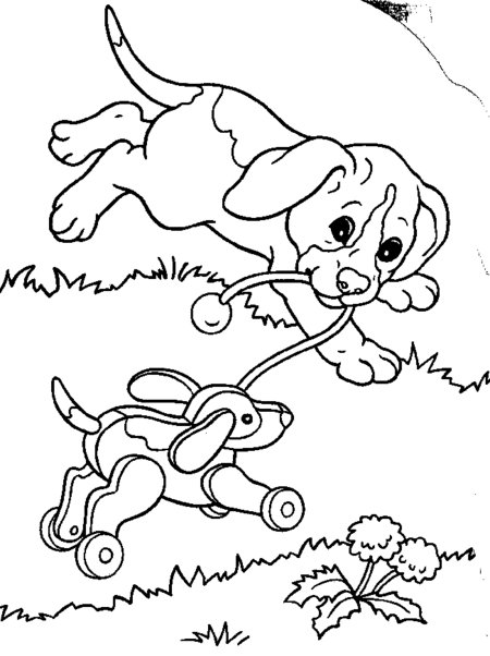 Funny Puppies Coloring Pages for Kids >> Disney Coloring Pages