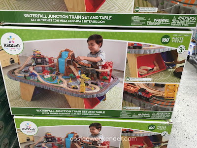 KidKraft Waterfall Junction Train Set and Table - Perfect for stimulating a young explorer's imagination