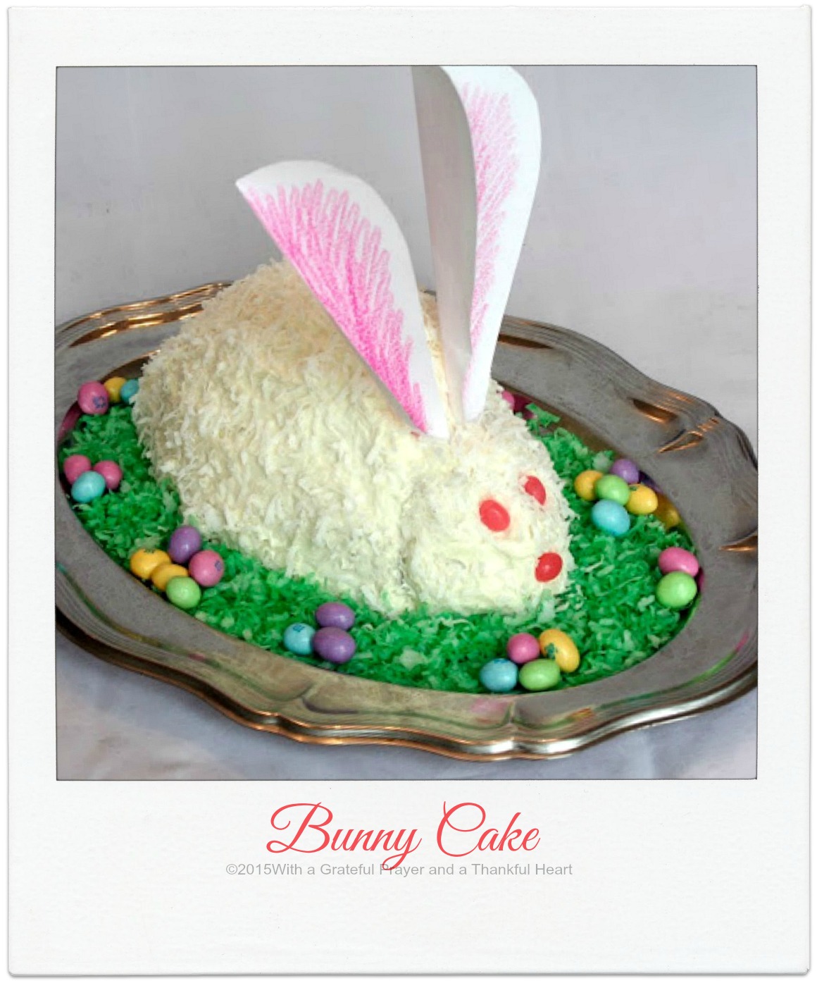 Easter Bunny Cake Grateful Prayer Thankful Heart