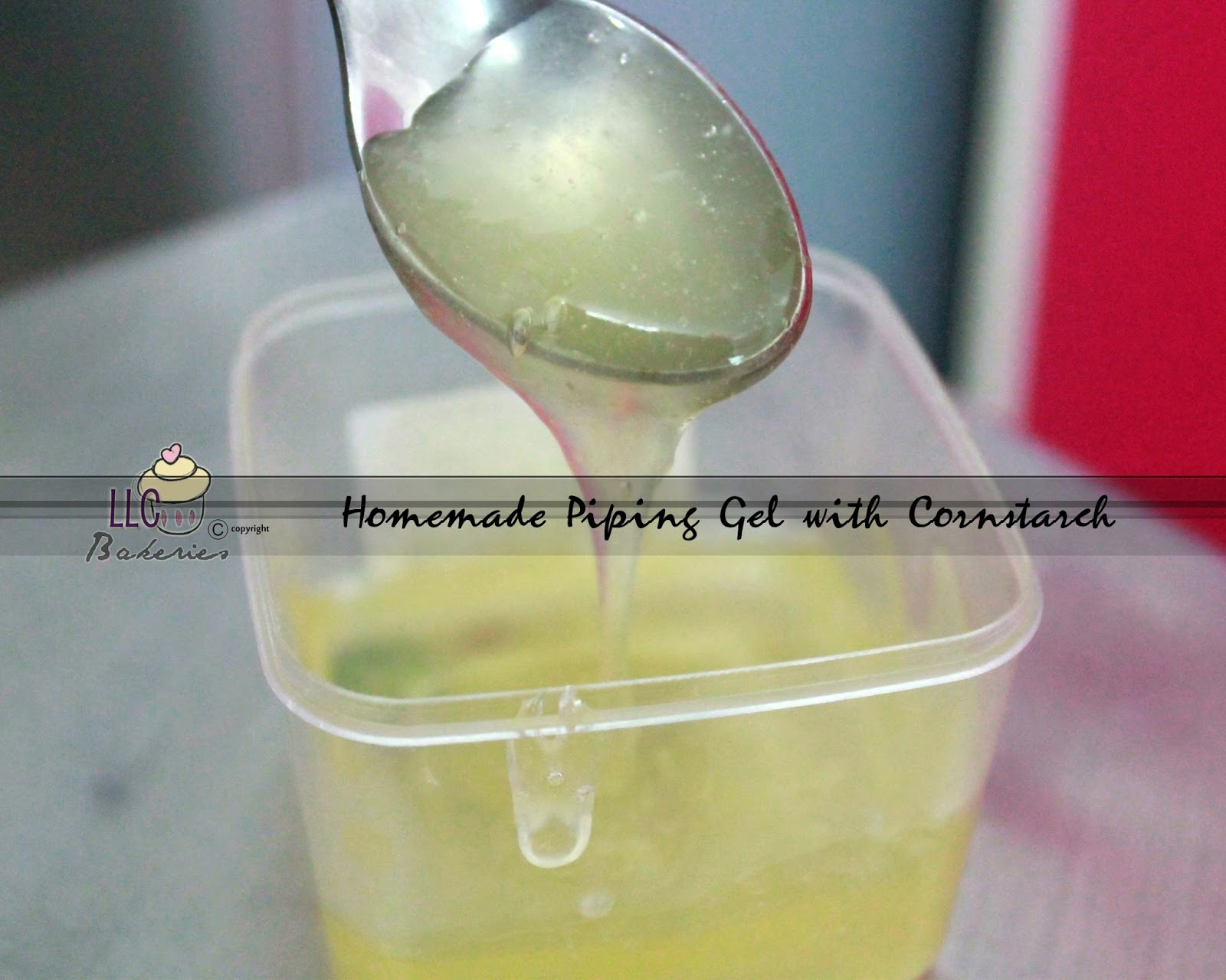LLC Bakeries Homemade Piping Gel with Cornstarch
