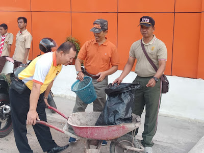 DANRAMIL SUMBERLAWANG ; KERJA BAKTI INI WUJUD KEMITRAAN ANTAR INSTANSI