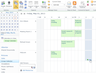 Meeting organizer in SharePoint 2010