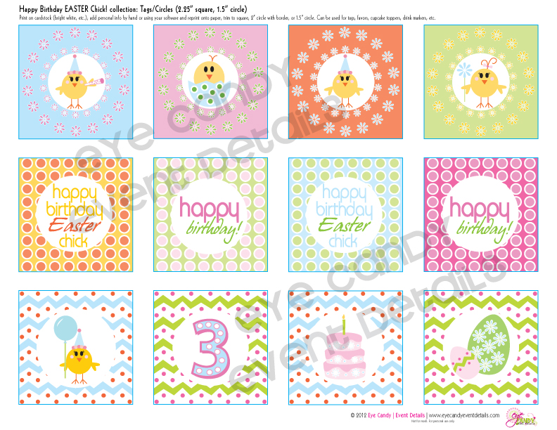 Eye Candy Creative Studio: COLLECTION :: Birthday EASTER Chick