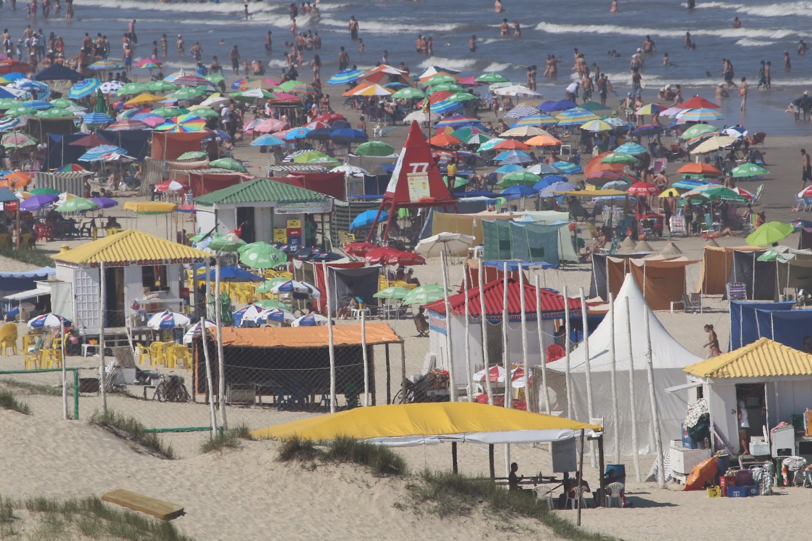 Viajando por aí: Vista da praia de Capão da Canoa