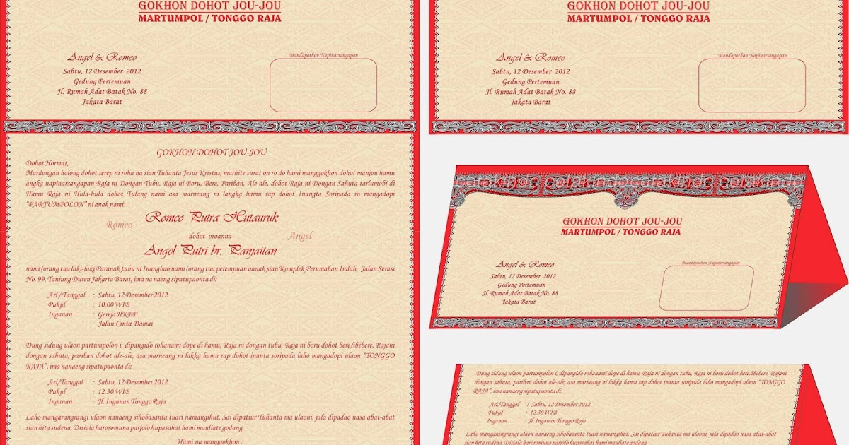 Contoh Undangan Martumpol