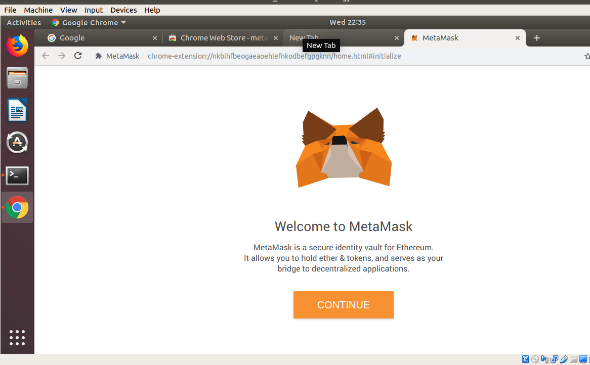 MELIORATE METAMASK extension in ChromeInstallation