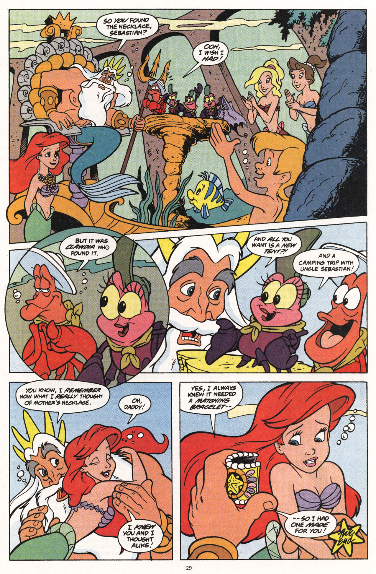 Read online Disney's The Little Mermaid comic -  Issue #8 - 31