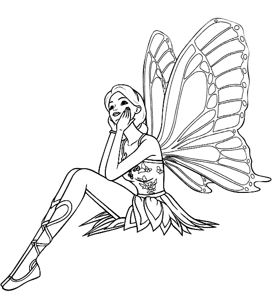 fairy and pixie coloring pages - photo #27