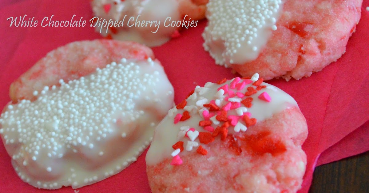 Big Rigs 'n Lil' Cookies White Chocolate Dipped Cherry Cookies